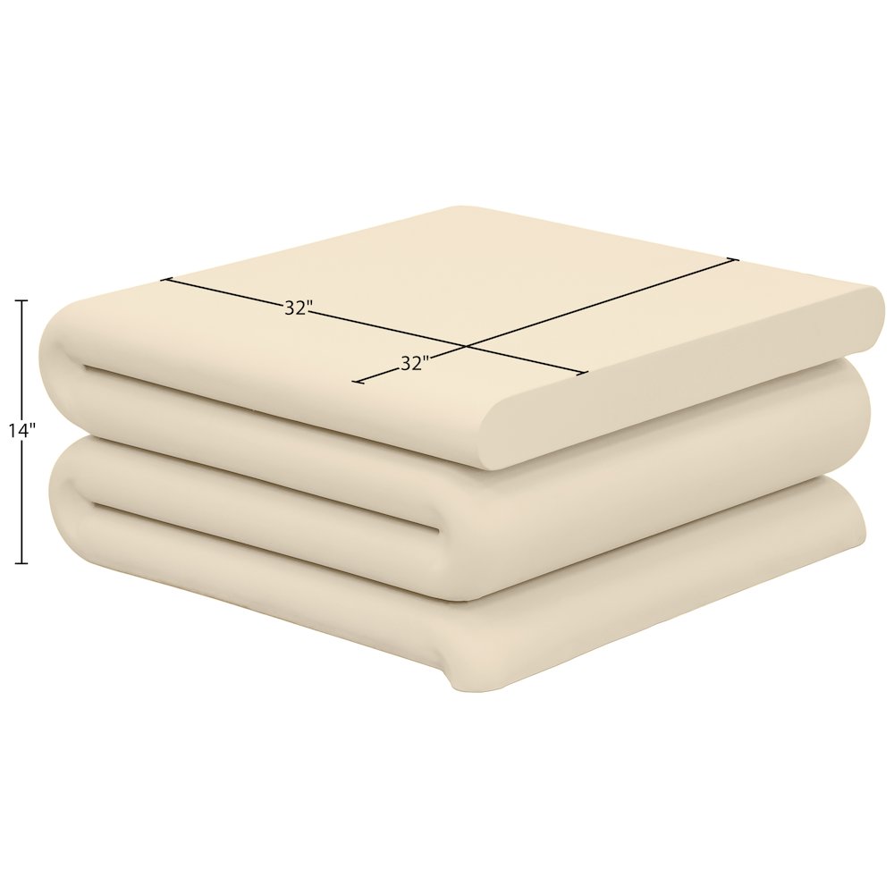 Roland Cream Iron Coffee Table