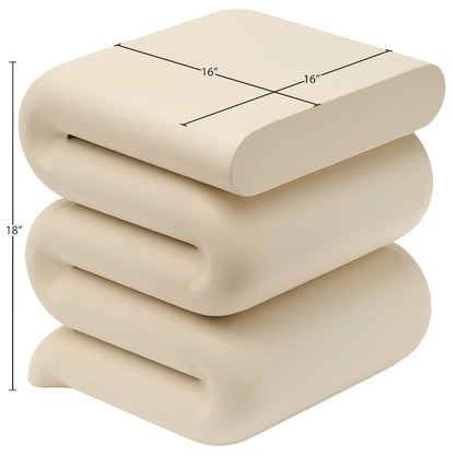 Roland Cream Iron End Table