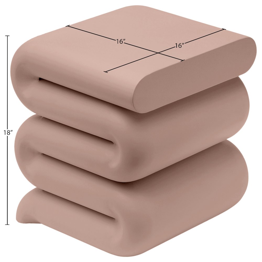 Roland Pink Iron End Table