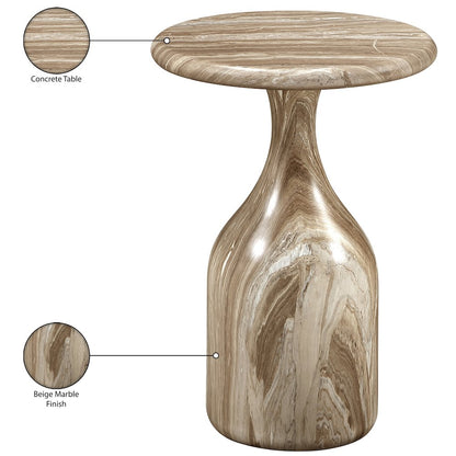 Savona Beige Concrete Indoor/Outdoor End Table