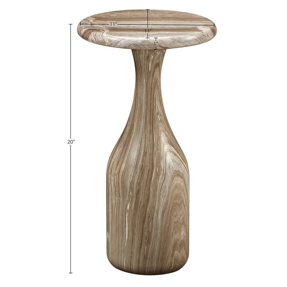 Savona Beige Concrete Indoor/Outdoor End Table