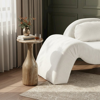 Savona Beige Concrete Indoor/Outdoor End Table