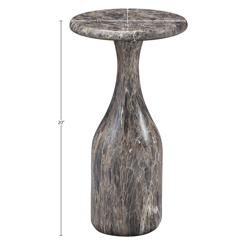 Savona Brown Concrete Indoor/Outdoor End Table