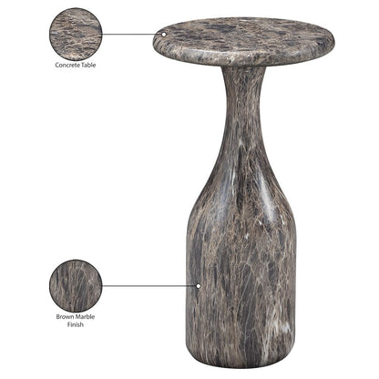 Savona Brown Concrete Indoor/Outdoor End Table