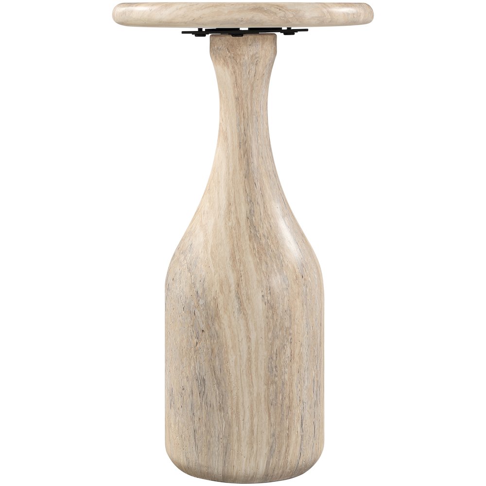 Savona Travertine Concrete Indoor/Outdoor End Table