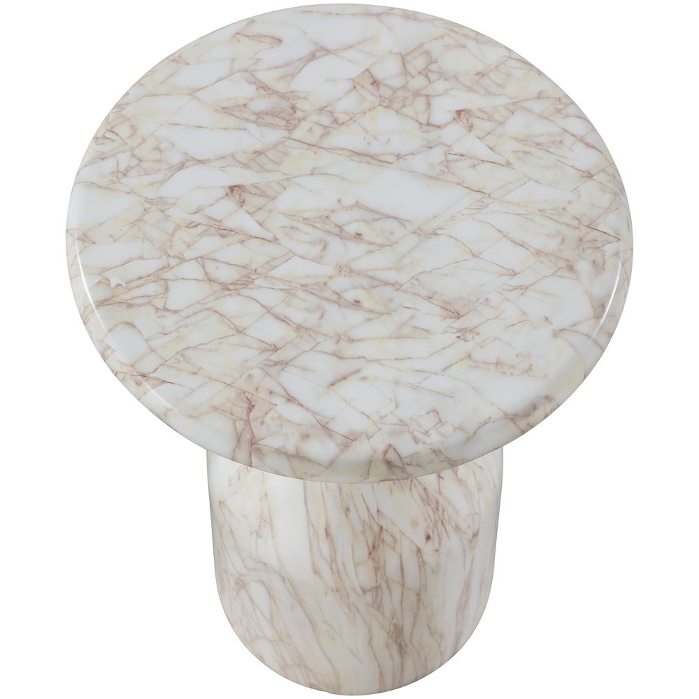 Savona White Concrete Indoor/Outdoor End Table