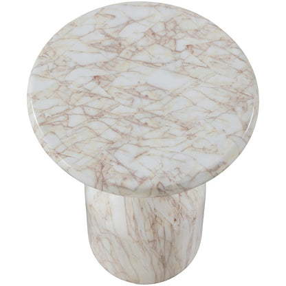 Savona White Concrete Indoor/Outdoor End Table