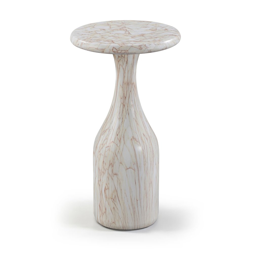 Savona White Concrete Indoor/Outdoor End Table