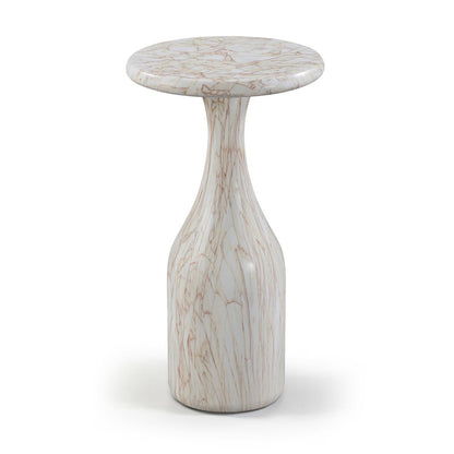 Savona White Concrete Indoor/Outdoor End Table