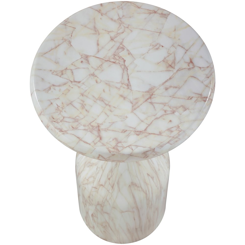 Savona White Concrete Indoor/Outdoor End Table