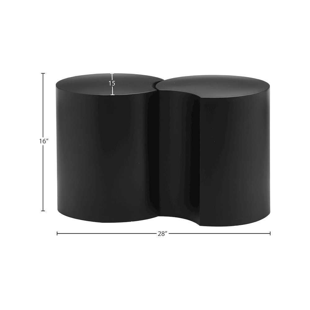 Dimple Black End Table
