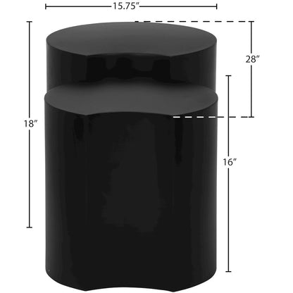 Dimple Black End Table