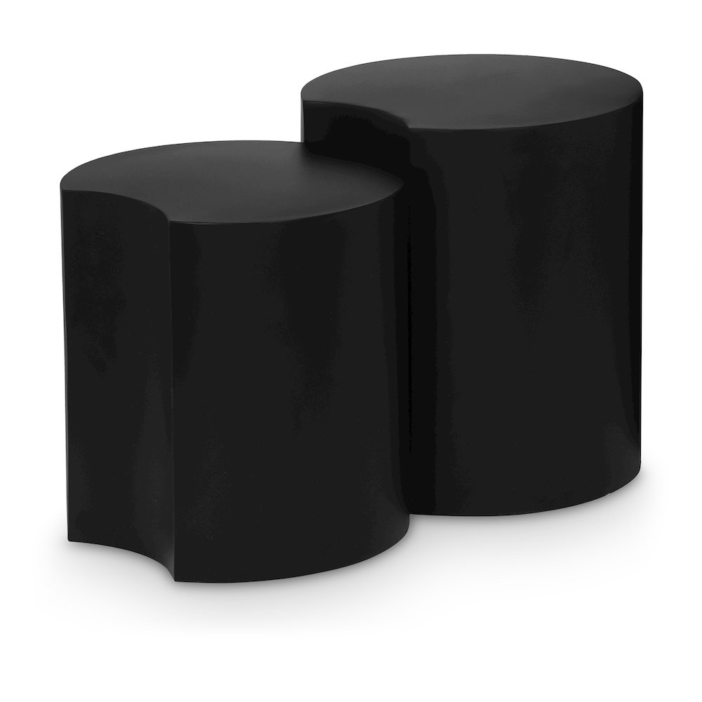 Dimple Black End Table