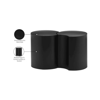 Dimple Black End Table