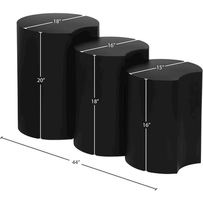 Dimple Black End Table