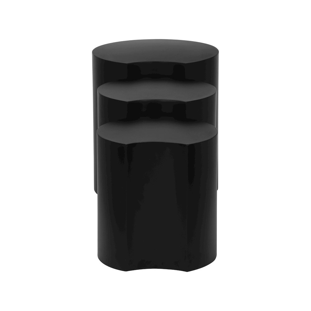 Dimple Black End Table