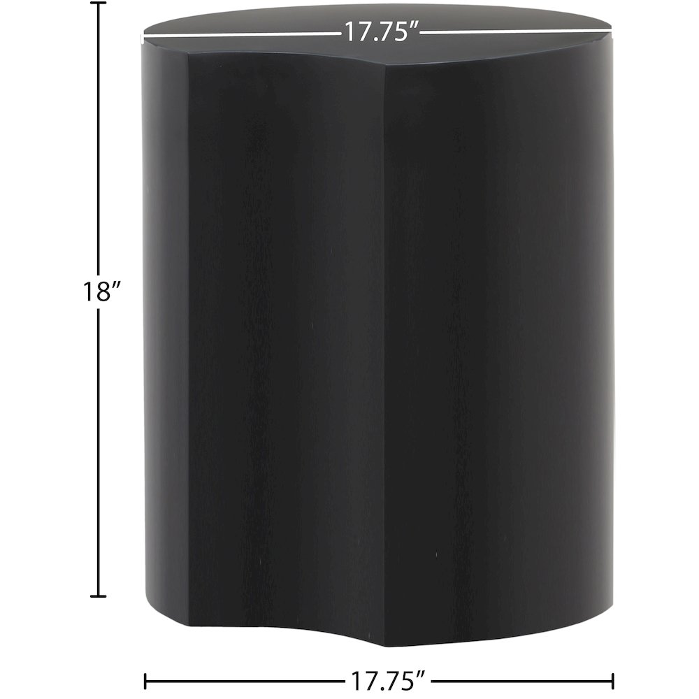 Dimple Black End Table
