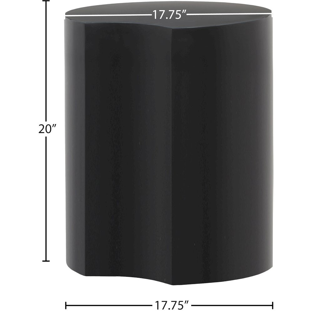 Dimple Black End Table