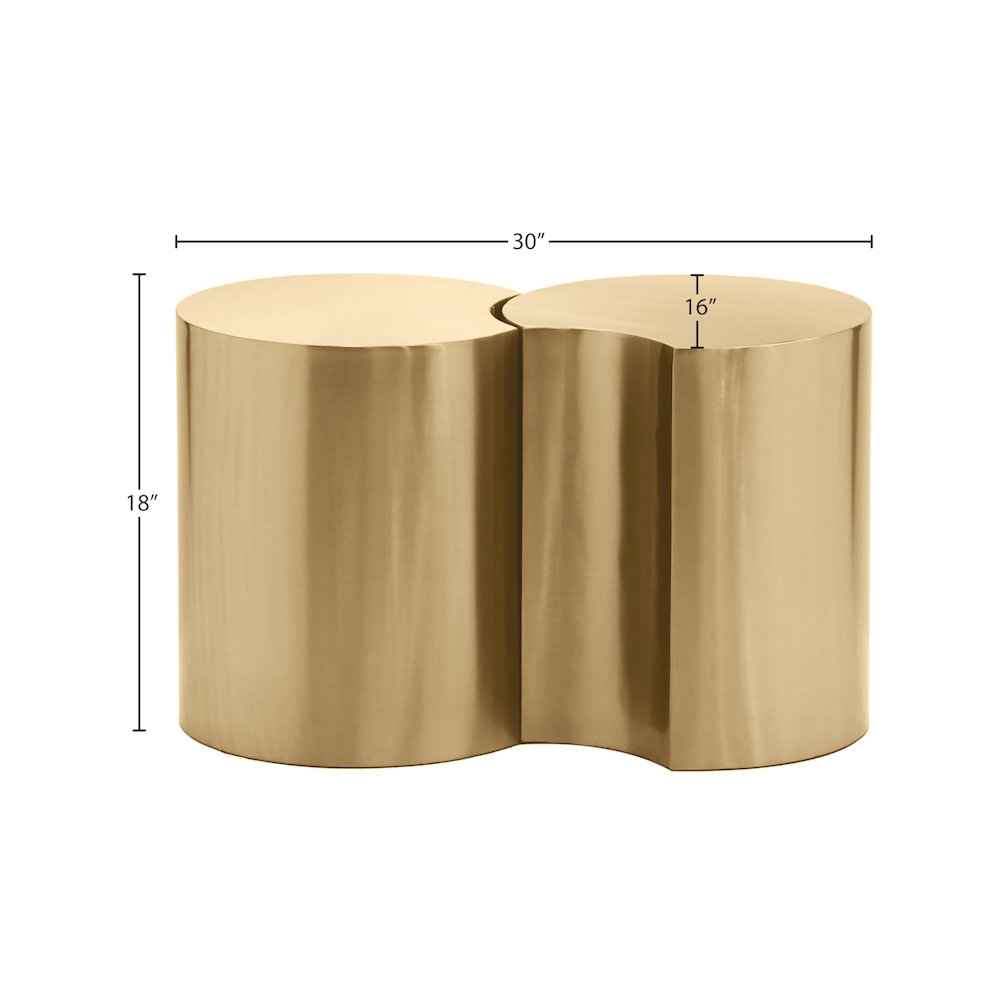 Dimple Gold End Table