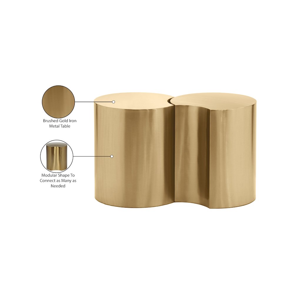 Dimple Gold End Table