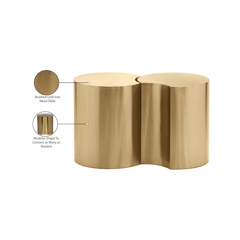 Dimple Gold End Table
