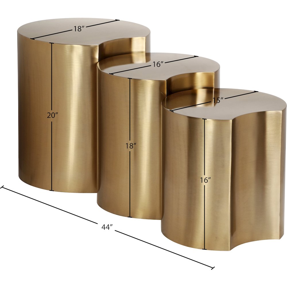 Dimple Gold End Table