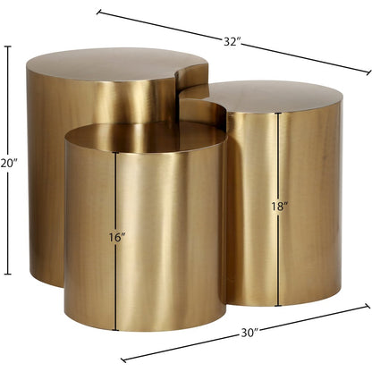 Dimple Gold End Table