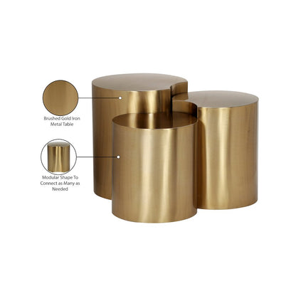 Dimple Gold End Table