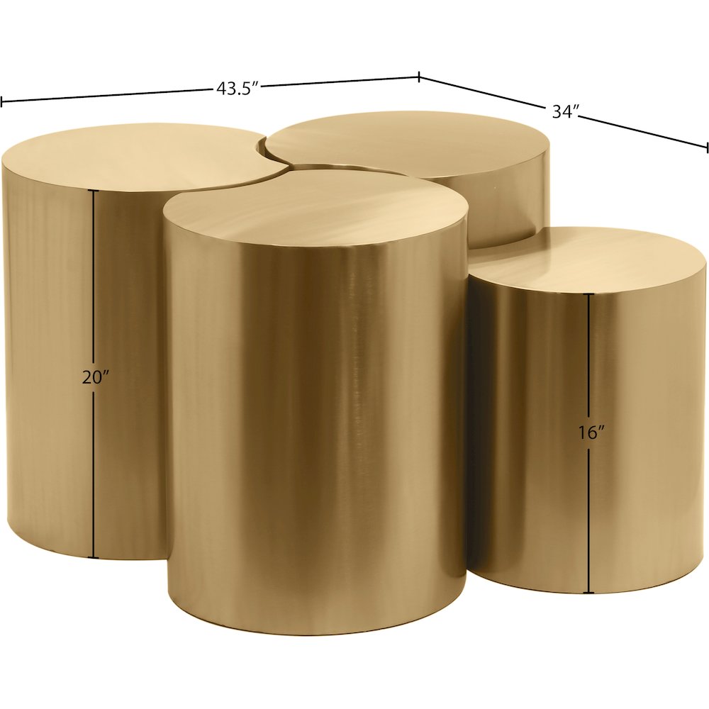 Dimple Gold Coffee Table