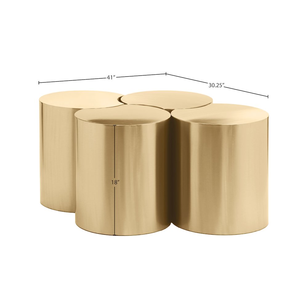 Dimple Gold Coffee Table