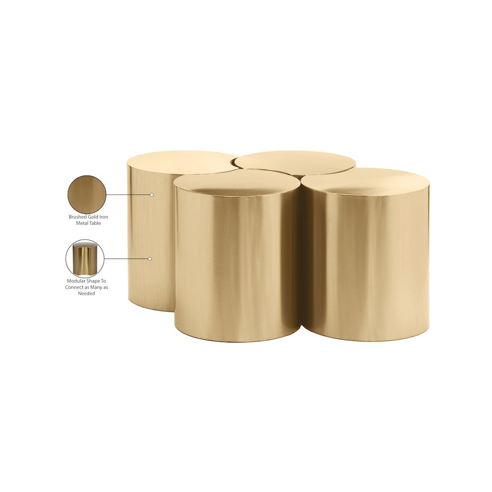 Dimple Gold Coffee Table