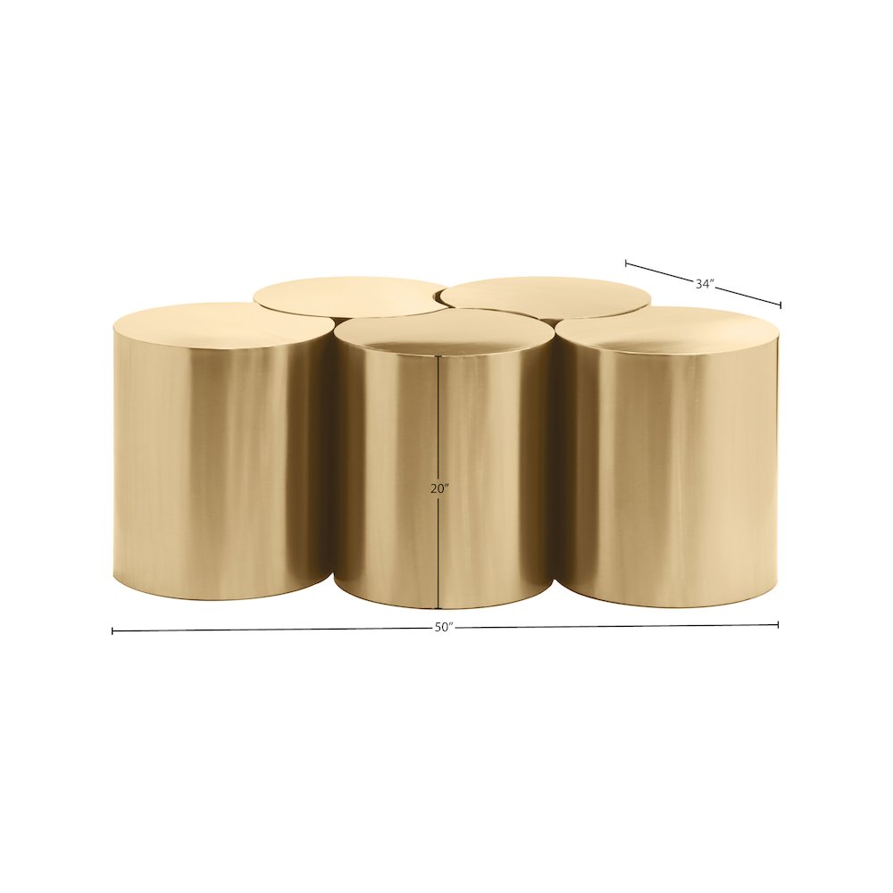 Dimple Gold Coffee Table