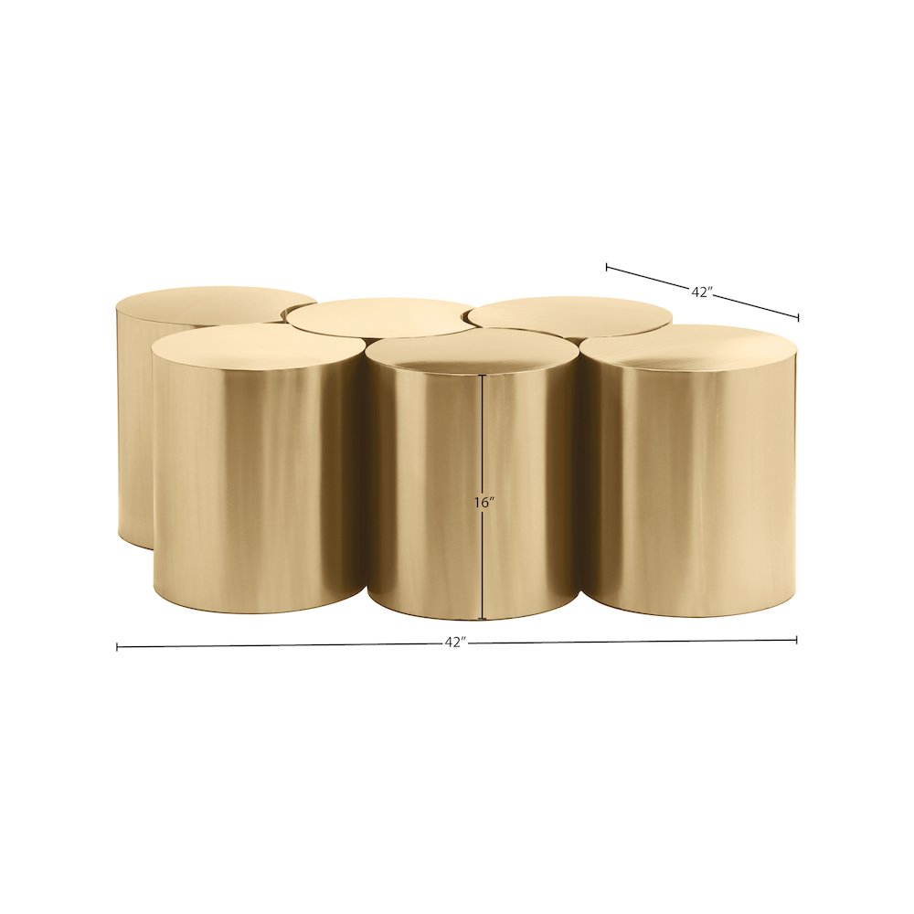 Dimple Gold Coffee Table