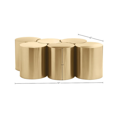 Dimple Gold Coffee Table
