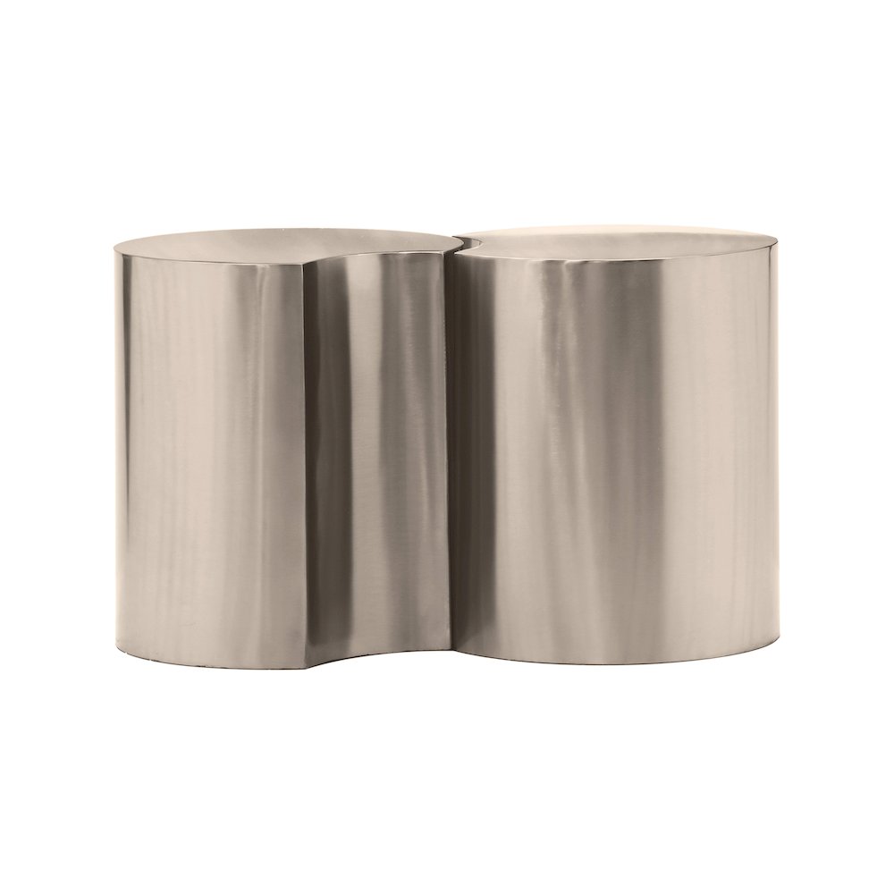 Dimple Silver End Table
