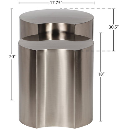 Dimple Silver End Table
