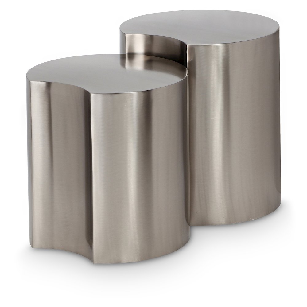 Dimple Silver End Table