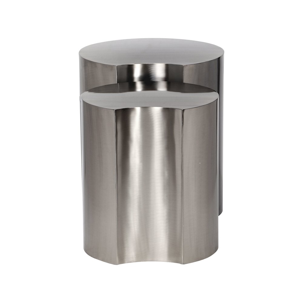 Dimple Silver End Table