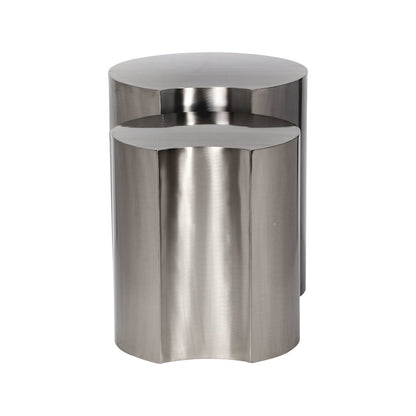 Dimple Silver End Table