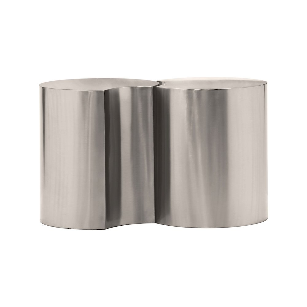 Dimple Silver End Table