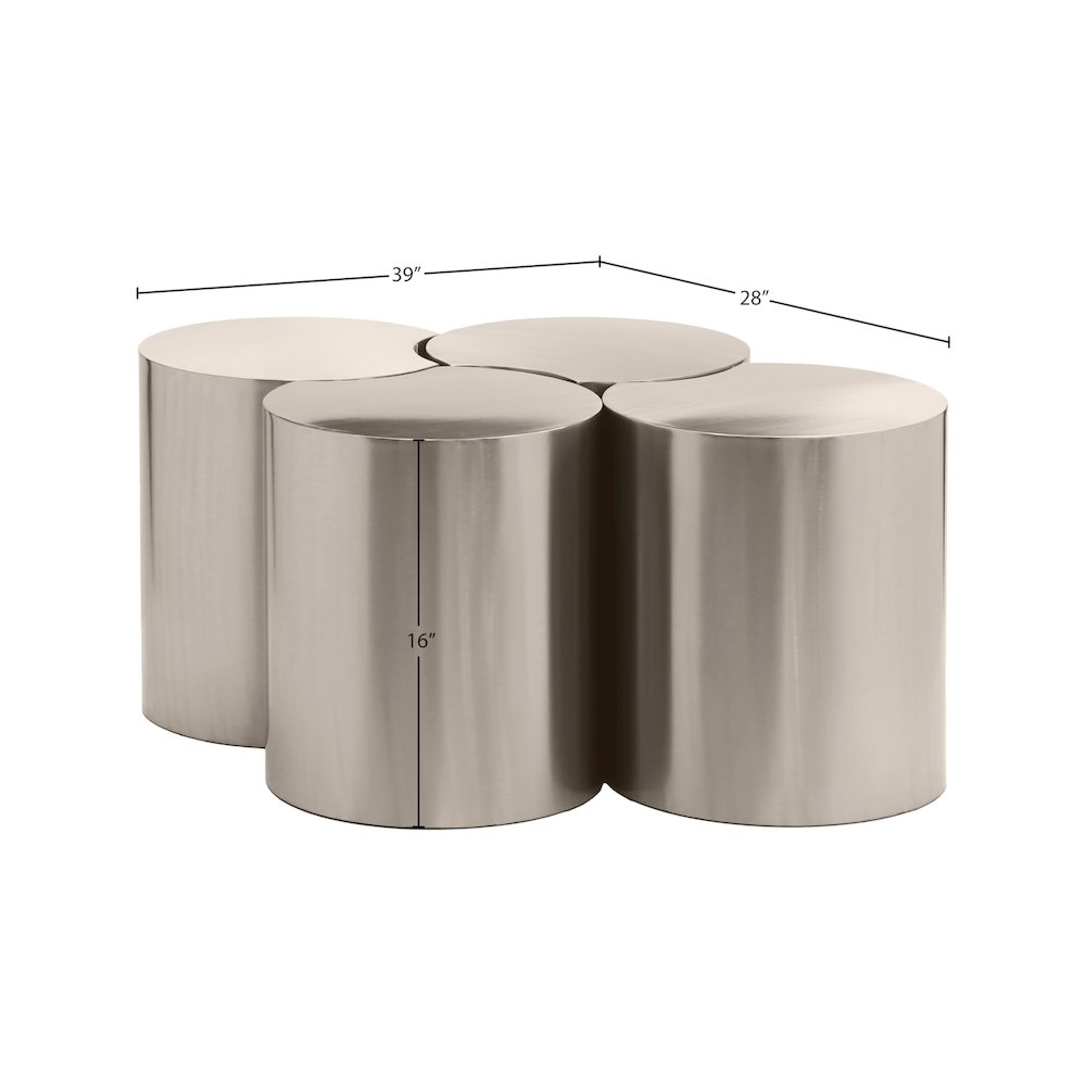 Dimple Silver Coffee Table