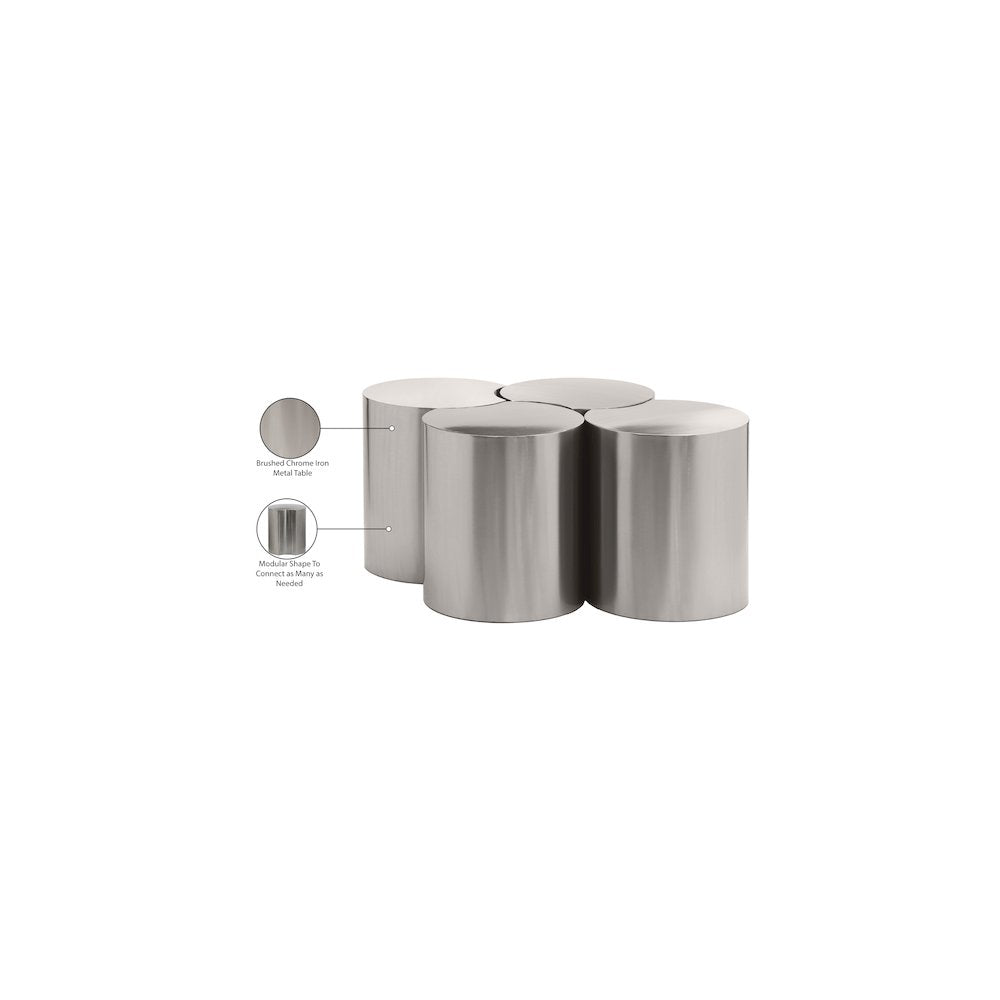 Dimple Silver Coffee Table