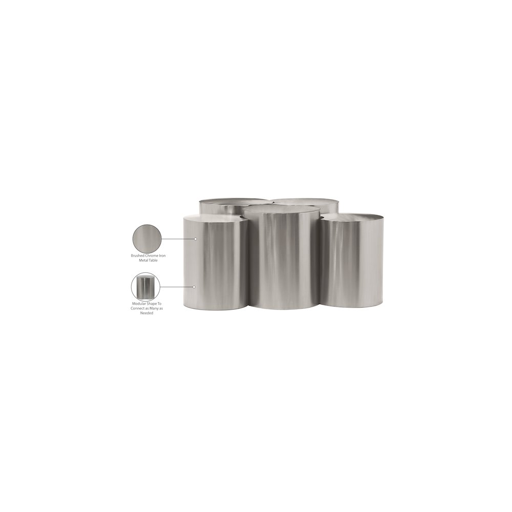 Dimple Silver Coffee Table