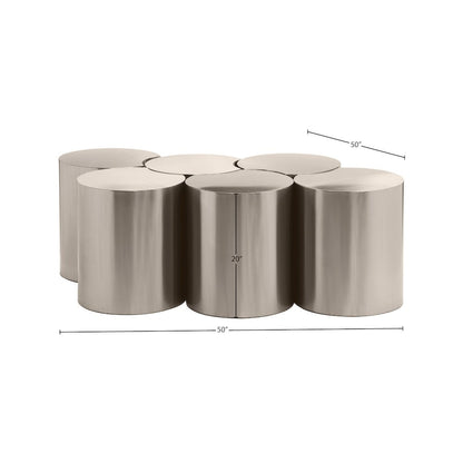 Dimple Silver Coffee Table