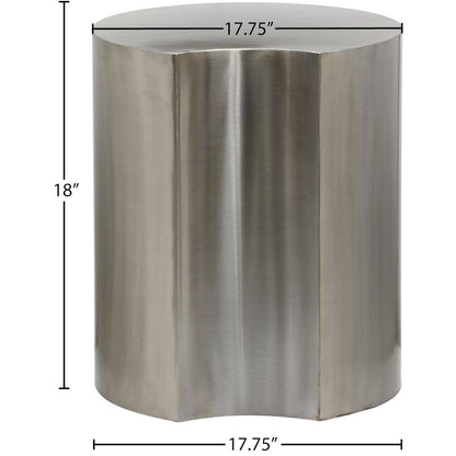 Dimple Silver End Table