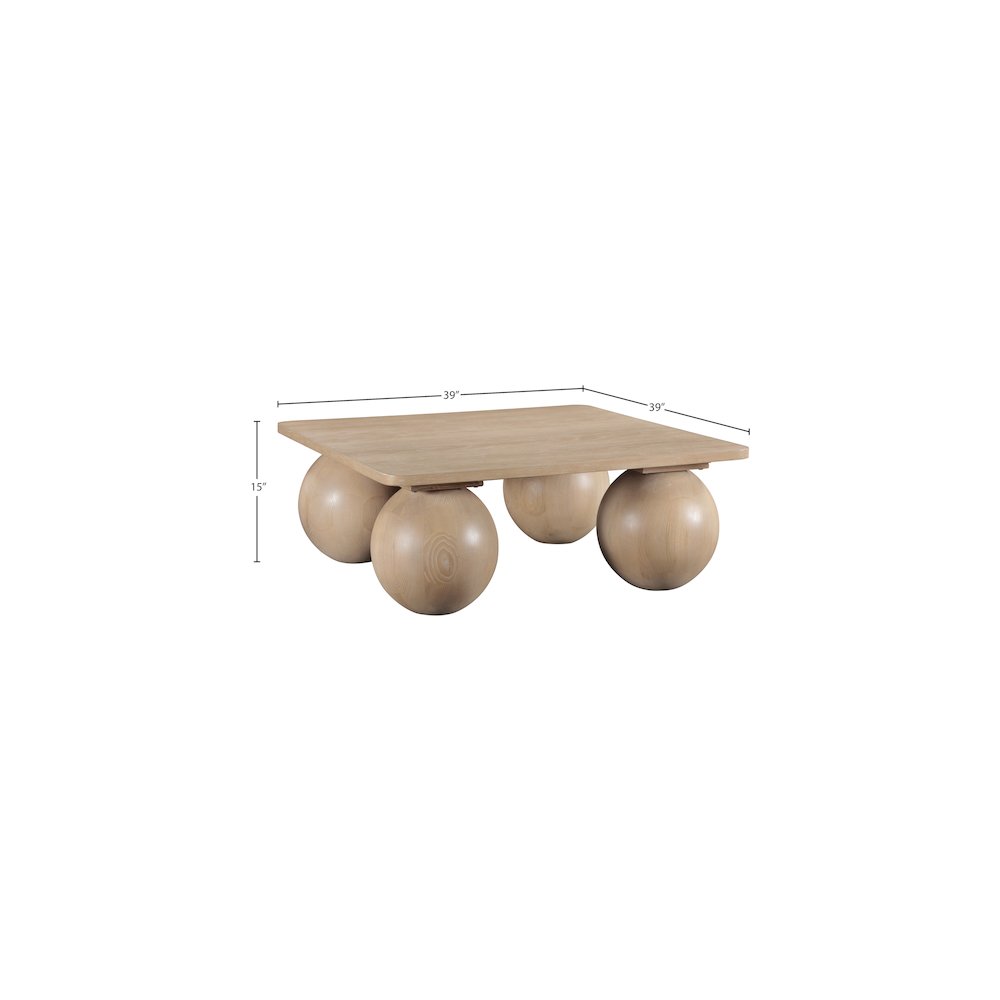 Fitch Natural Oak Veneer Coffee Table