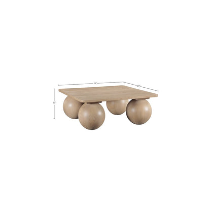 Fitch Natural Oak Veneer Coffee Table