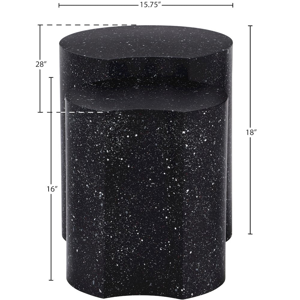 Dimple Black End Table