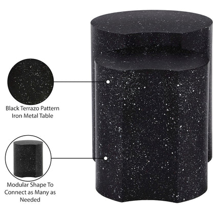 Dimple Black End Table