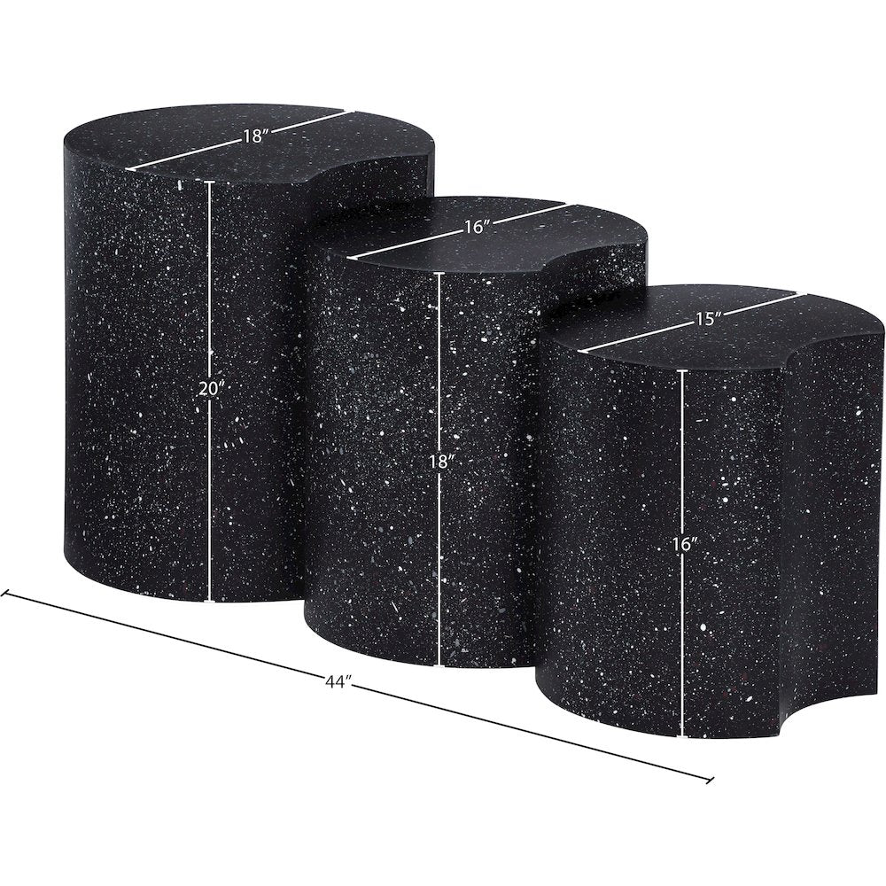 Dimple Black End Table
